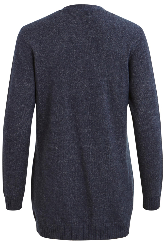 VIRIL L/S OPEN KNIT CARDIGAN-NOOS 14044041 Total Eclipse/MELANGE